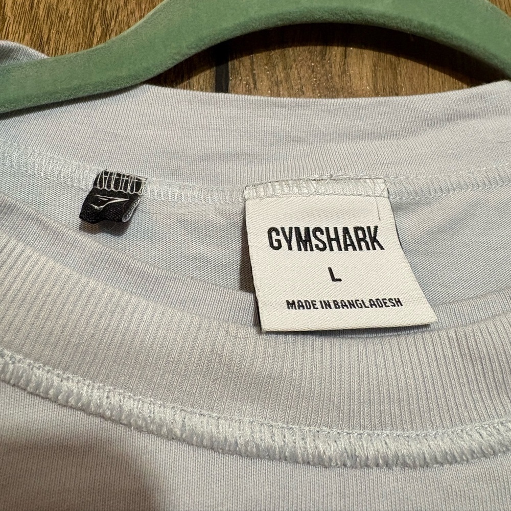 Gymshark Legacy Long Sleeve Top in Fresh Blue- oversized fit sz L - Picture 4 of 11